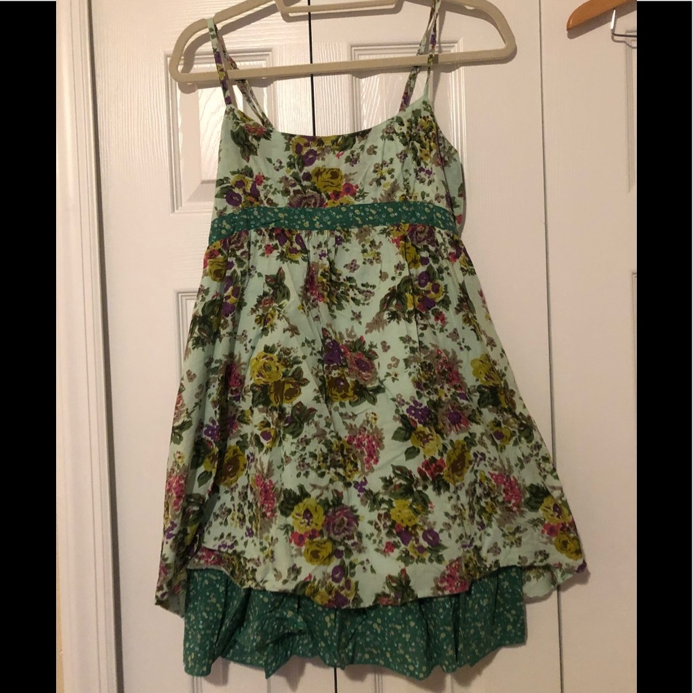 Floral print fit and flare dress